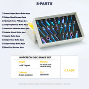 S-PARTS HOPE Titanium Brake Bolt Kit HOPE TECH Complete Kit (28pcs) Candy Oil Slick