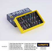 S-PARTS HOPE Titanium Brake Bolt Kit HOPE RACE Complete Kit (28pcs) Rainbow