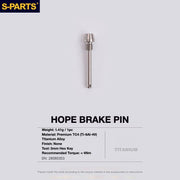 S-PARTS HOPE Titanium Brake Bolt Kit HOPE Brake Pad Retaining Pin ×1
