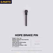 S-PARTS HOPE Titanium Brake Bolt Kit HOPE Brake Pad Retaining Pin ×1 Black