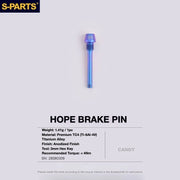 S-PARTS HOPE Titanium Brake Bolt Kit HOPE Brake Pad Retaining Pin ×1 Candy Oil Slick