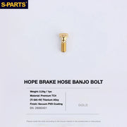 S-PARTS HOPE Titanium Brake Bolt Kit HOPE Banjo Bolt×1 Gold