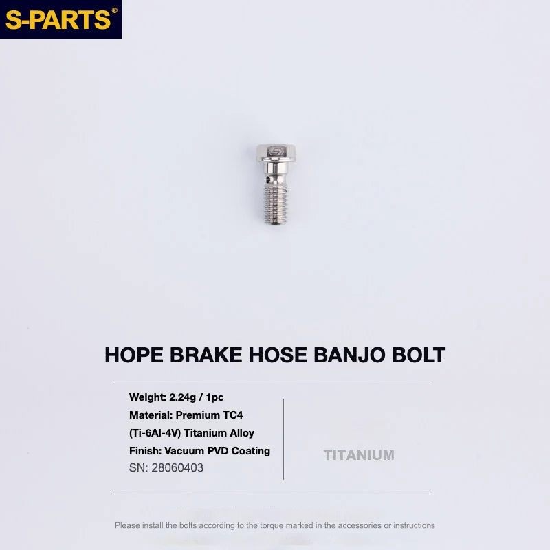 S-PARTS HOPE Titanium Brake Bolt Kit HOPE Banjo Bolt×1