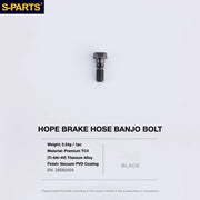 S-PARTS HOPE Titanium Brake Bolt Kit HOPE Banjo Bolt×1 Black