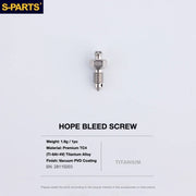 S-PARTS HOPE Titanium Brake Bolt Kit HOPE Bleed Screw×1