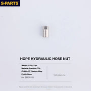 S-PARTS HOPE Titanium Brake Bolt Kit HOPE Hydraulic Hose Nut×1