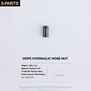 S-PARTS HOPE Titanium Brake Bolt Kit HOPE Hydraulic Hose Nut×1 Black