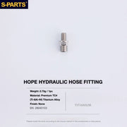 S-PARTS HOPE Titanium Brake Bolt Kit HOPE Hydraulic Hose Fitting×1