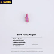 S-PARTS HOPE Titanium Brake Bolt Kit HOPE Hydraulic Hose Fitting×1 Purple