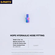 S-PARTS HOPE Titanium Brake Bolt Kit HOPE Hydraulic Hose Fitting×1 Candy Oil Slick