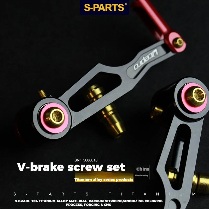 S-PARTS Litepro Titanium V-Brake Screw Series