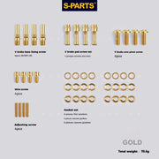 S-PARTS Litepro Titanium V-Brake Screw Series Gold