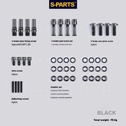S-PARTS Litepro Titanium V-Brake Screw Series Black