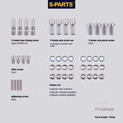 S-PARTS Litepro Titanium V-Brake Screw Series