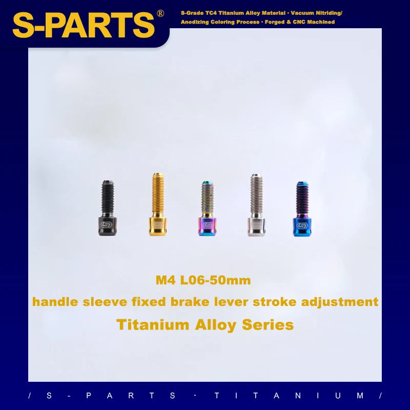 S-PARTS M4 × 6–50mm Titanium Small Column Head Screws