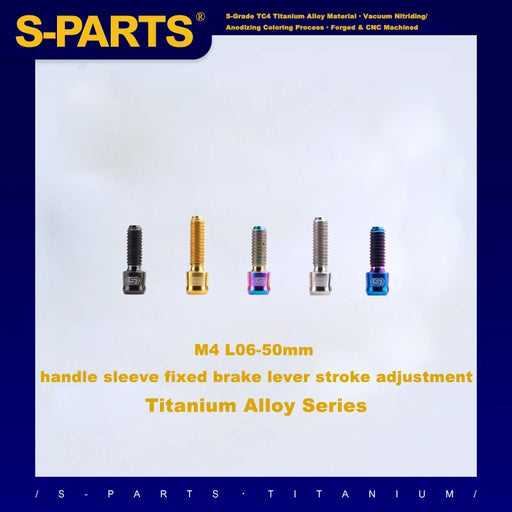 S-PARTS M4 × 6–50mm Titanium Small Column Head Screws