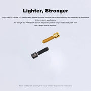S-PARTS M4 × 6–50mm Titanium Small Column Head Screws