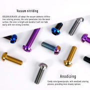 S-PARTS M5*10 / 14 / 16 mountain bike road bike bottle cage umbrella head titanium alloy disc screw