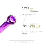 S-PARTS M5*10 / 14 / 16 mountain bike road bike bottle cage umbrella head titanium alloy disc screw
