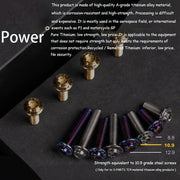 S-PARTS M5 10-30MM Motorcycle Electric Vehicle A3 New Umbrella Head D12 Titanium Alloy Screw
