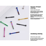 S-PARTS M5 Titanium Seatpost Bolt, Barrel Nut & Washer Hardware