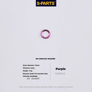 S-PARTS M5 Titanium Seatpost Bolt, Barrel Nut & Washer Hardware Concave Washer M5 D9 Purple