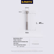S-PARTS M5 Titanium Seatpost Bolt, Barrel Nut & Washer Hardware M5 L41