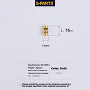S-PARTS M5 Titanium Seatpost Bolt, Barrel Nut & Washer Hardware