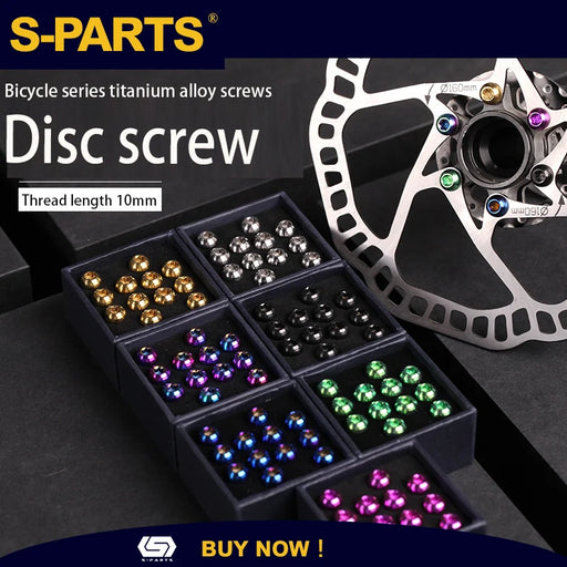 S-PARTS M5 × 10mm Titanium Disc Brake Rotor Bolt