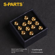 S-PARTS M5 × 10mm Titanium Disc Brake Rotor Bolt Gold