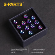 S-PARTS M5 × 10mm Titanium Disc Brake Rotor Bolt Rainbow