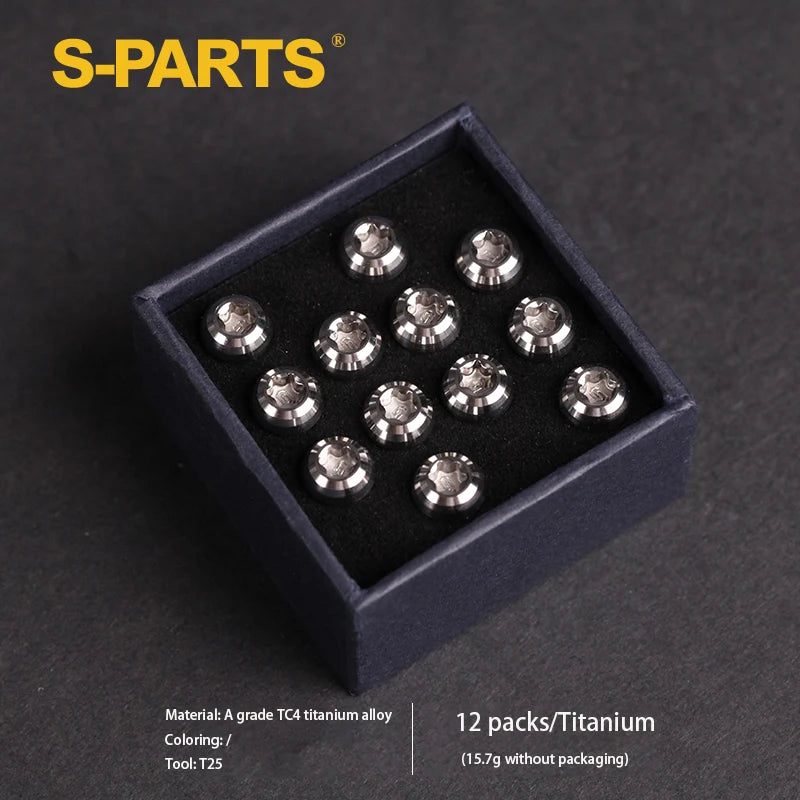 S-PARTS M5 × 10mm Titanium Disc Brake Rotor Bolt