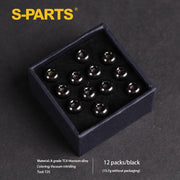 S-PARTS M5 × 10mm Titanium Disc Brake Rotor Bolt Black
