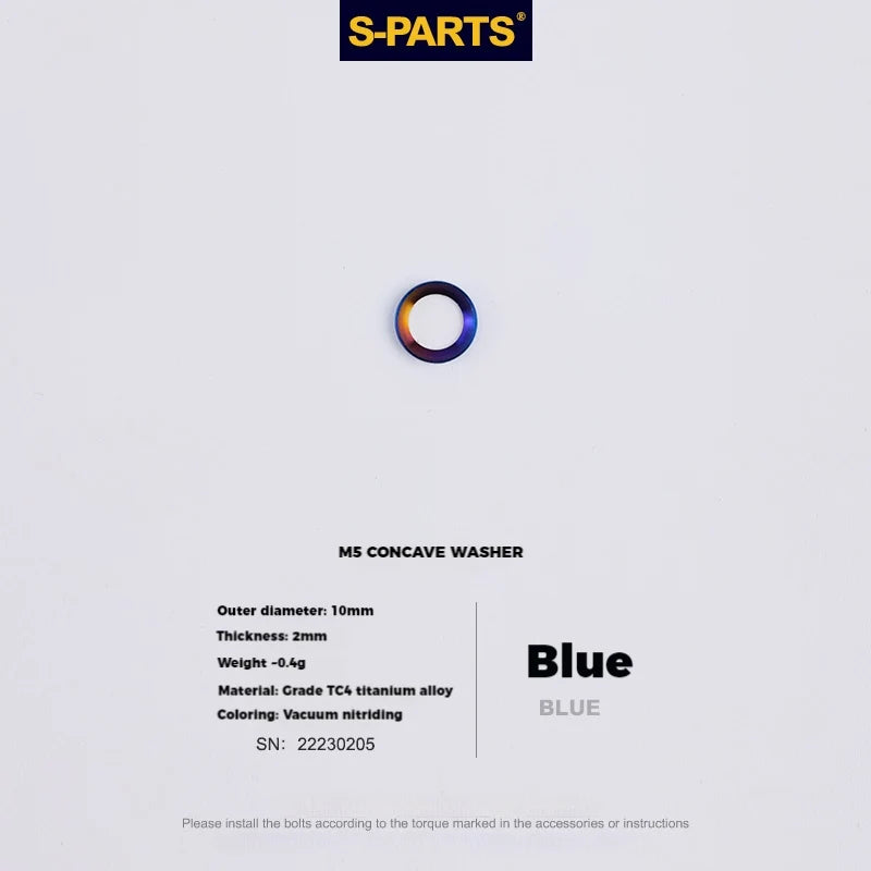 S-PARTS M5 × 30 / 35 / 40 / 47mm Titanium Bolts and Barrel Nut and Washer Screw For Bicycle Seat Post