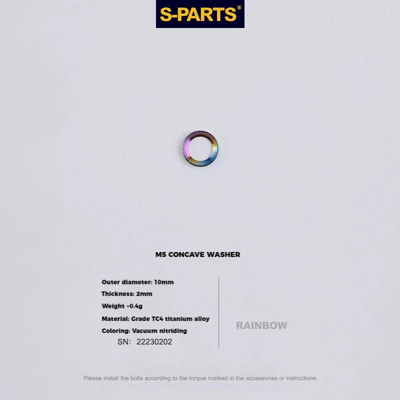 S-PARTS M5 × 30 / 35 / 40 / 47mm Titanium Bolts and Barrel Nut and Washer Screw For Bicycle Seat Post
