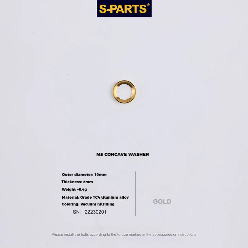 S-PARTS M5 × 30 / 35 / 40 / 47mm Titanium Bolts and Barrel Nut and Washer Screw For Bicycle Seat Post