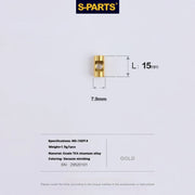 S-PARTS M5 × 30 / 35 / 40 / 47mm Titanium Bolts and Barrel Nut and Washer Screw For Bicycle Seat Post