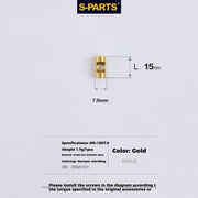 S-PARTS M5 × 30 / 35 / 40 / 47mm Titanium Bolts and Barrel Nut and Washer Screw For Bicycle Seat Post