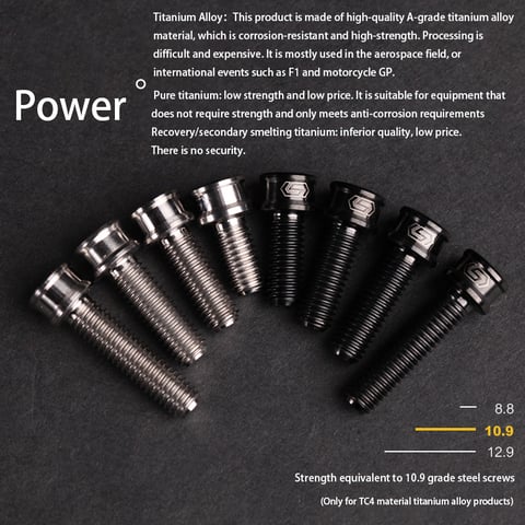 S-PARTS M5x10-35mm Titanium Alloy Screw Cylindrical Head