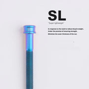 S-PARTS M5x10-35mm Titanium Alloy Screw Cylindrical Head