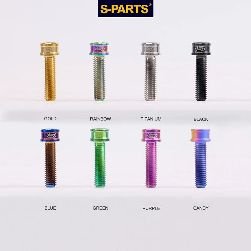 S-PARTS M5x10-35mm Titanium Alloy Screw Cylindrical Head