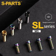S-PARTS M5x10-35mm Titanium Alloy Screw Cylindrical Head