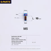 S-PARTS M5x10-35mm Titanium Alloy Screw Cylindrical Head