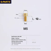 S-PARTS M5x10-35mm Titanium Alloy Screw Cylindrical Head