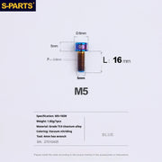 S-PARTS M5x10-35mm Titanium Alloy Screw Cylindrical Head
