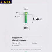 S-PARTS M5x10-35mm Titanium Alloy Screw Cylindrical Head