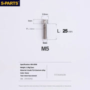 S-PARTS M5x10-35mm Titanium Alloy Screw Cylindrical Head
