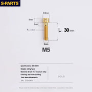 S-PARTS M5x10-35mm Titanium Alloy Screw Cylindrical Head