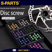 S-PARTS M5x10mm Mountain Bike Titanium Alloy Disc Brake Disc Screw