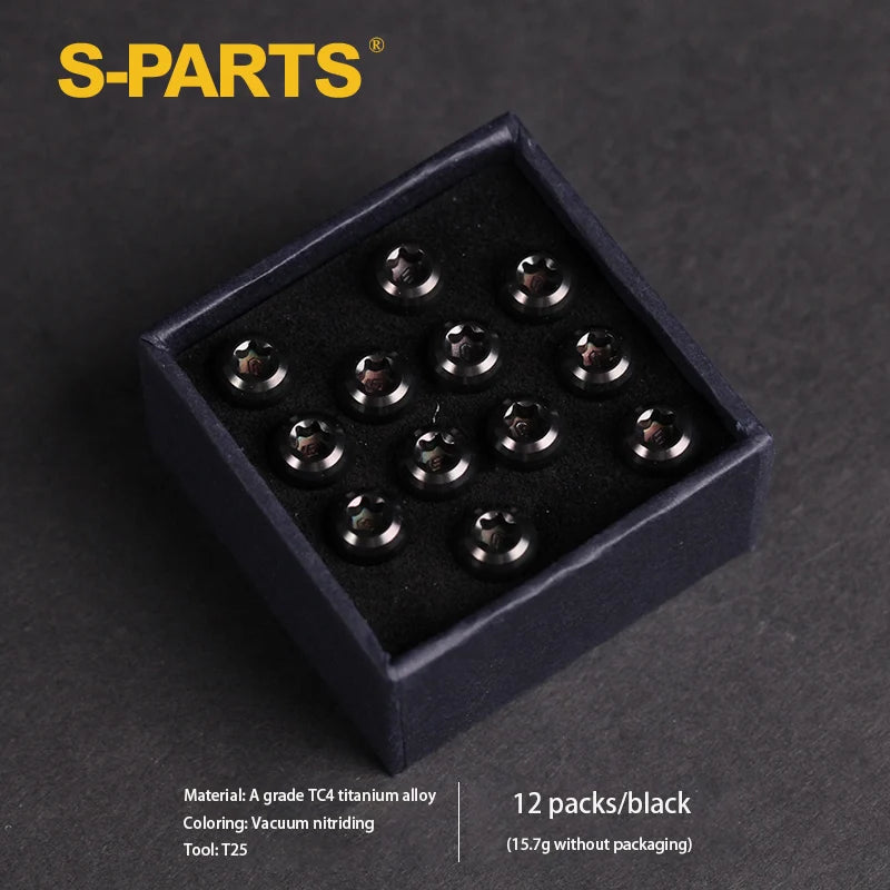 S-PARTS M5x10mm Mountain Bike Titanium Alloy Disc Brake Disc Screw